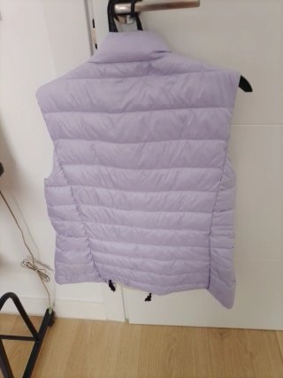 Chaleco acolchado morado mujer