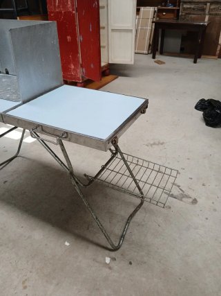 Mesa Camping Antigua Años 70