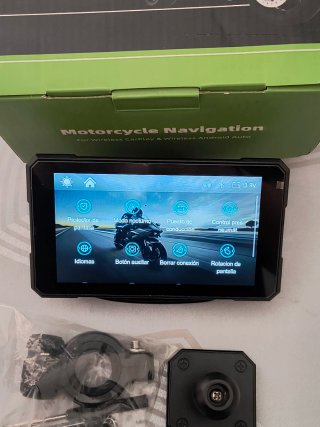 Pantalla Moto Carplay Android con USB y Removible