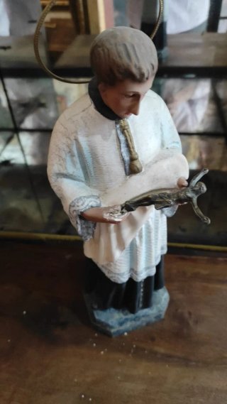 Estatua San Luis Gonzaga años 70
