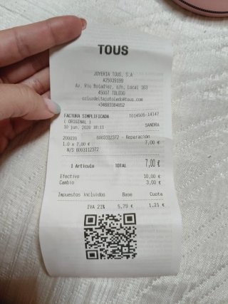 Chupetero Tous Oso Rosa y Cadena Blanca