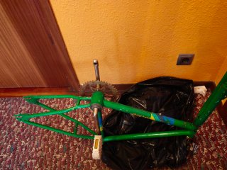Cuadro+Manillar Bmx Mentor Verde