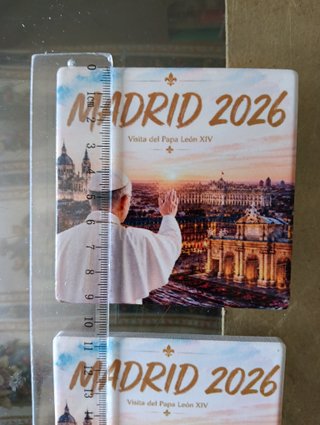 Posavasos Papa León XIV Madrid 2026