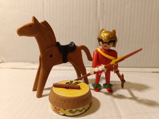 Playmobil Indio Geobra con Caballo y Tambor