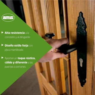 Juego Manetas Forja Negro Nuevas