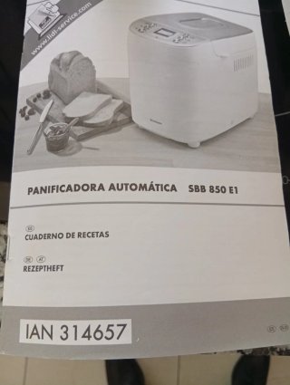 Panificadora Silvercrest SBB 850 E1