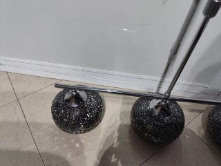 Lámpara de techo con tres tulipas