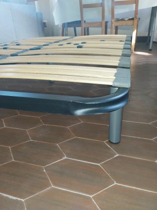 Somier láminas madera y metal + 5 patas