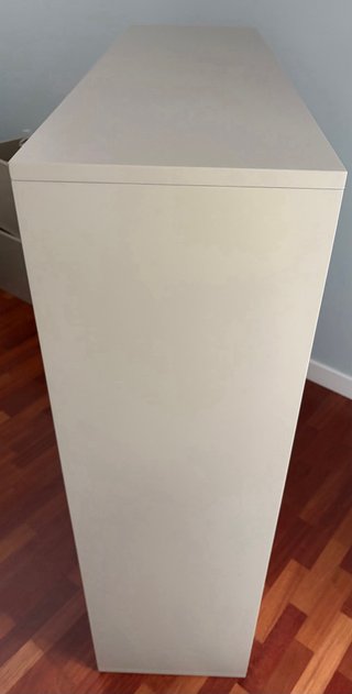 Estantería modular de madera color beige