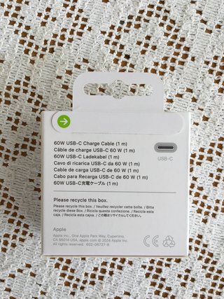 Apple Cavo USB-C 60W 1m