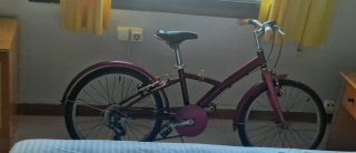 Bicicleta infantil morada