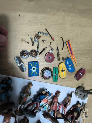 Lote piezas plomo figuras militares