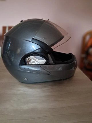 Casco Moto Shark EvoLine Talla XS Plata