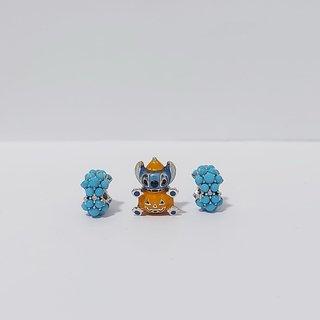 3 Charms Pandora Calabaza Stitch y Bolas