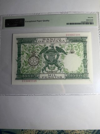 2 Billetes 1000 Pesetas Reyes Católicos 1957.