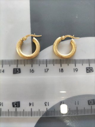 Pendientes Aro Oro Mujer Nuevos