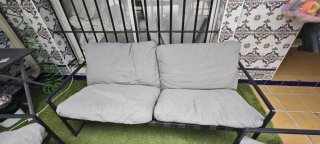Conjunto de jardín 2 sillones y sofá