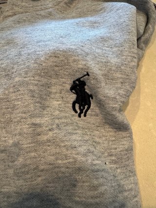 Sudadera Polo Ralph Lauren Gris Cremallera Talla S