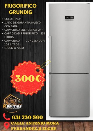 Frigorífico Grundig Inox
