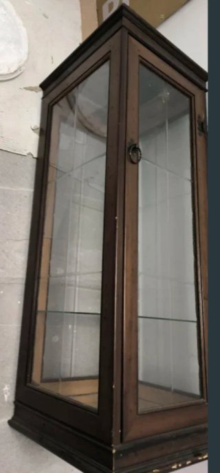 Vetrinetta in legno e vetro