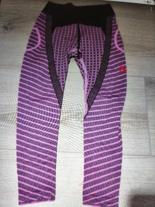 Mallas Hoko 3/4 Deportivas Negro/ morado/lila