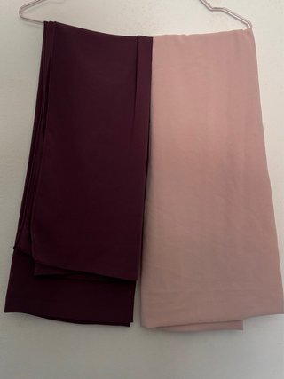 Sciarpe viola e rosa