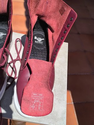 Botas Dr. Martens piel suave moradas n° 45