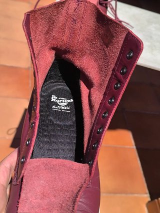 Botas Dr. Martens piel suave moradas n° 45