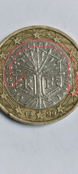 Moneda 1€ Francia 1999.ERRORES.MUCHO VALOR!