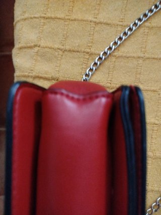Bolso granate/rojo Stradivarius