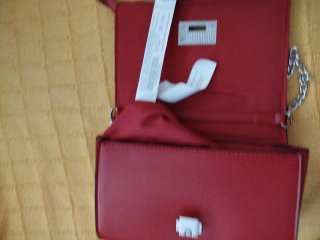Bolso granate/rojo Stradivarius