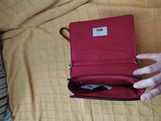 Bolso granate/rojo Stradivarius