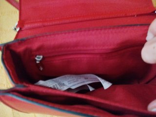 Bolso granate/rojo Stradivarius