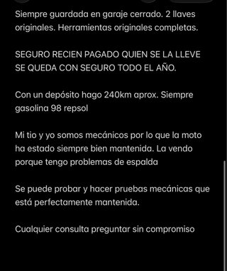 Honda CBR 600 RR de serie