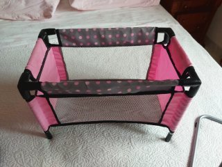Juego de muñecas: Cochecito, Cuna y Trona