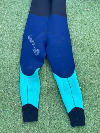 Traje de buceo neopreno azul y verde
