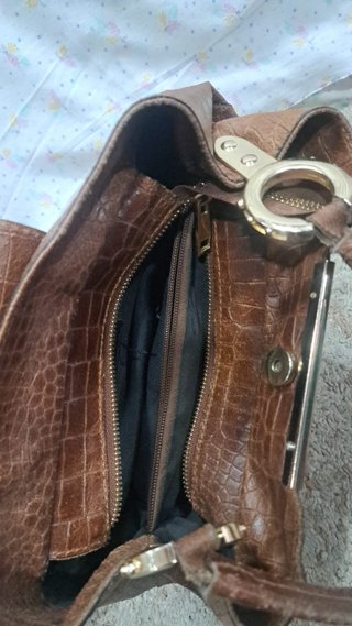 Bolso de cuero marrón mujer