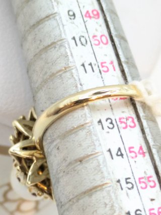Anillo Oro 18k Perla y Rubíes