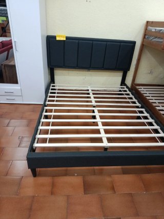 Base de cama tapizada con cabezal 150x190