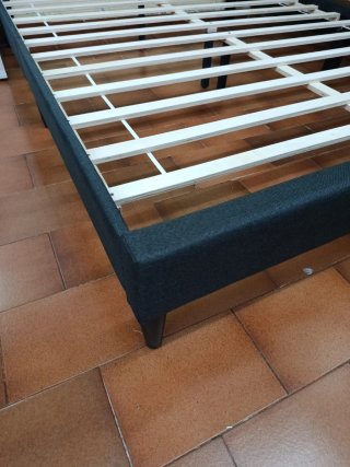 Base de cama tapizada con cabezal 150x190
