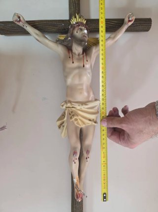 Cristo Crucificado antiguo de Olot – 82 cm – Arte