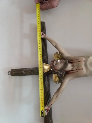 Cristo Crucificado antiguo de Olot – 82 cm – Arte