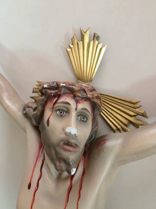 Cristo Crucificado antiguo de Olot – 82 cm – Arte