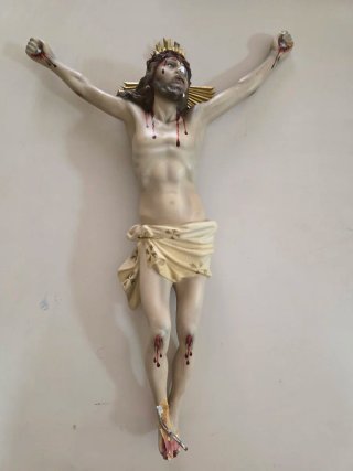 Cristo Crucificado antiguo de Olot – 82 cm – Arte