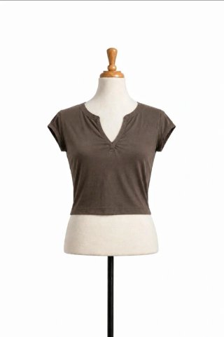 Camiseta H&M Talla L Marrón