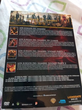 Los Juegos del Hambre Saga Completa DVD e especial