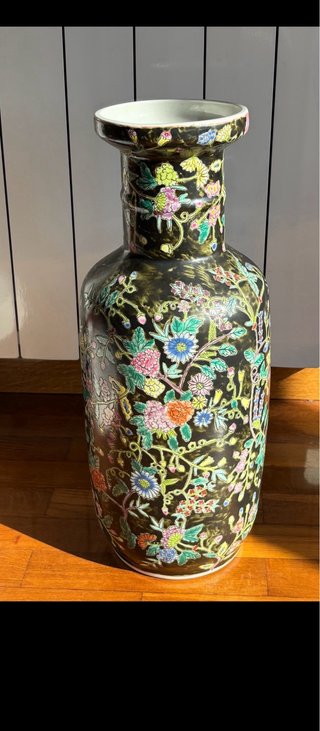 Jarrón de cerámica flores estilo chino 47cm altura