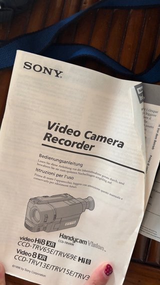 Cámara Sony Handycam Vision CCD-TRV35E PAL Vintage