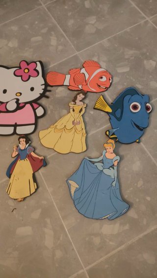 Adornos Foam Princesas, Hello Kitty y Nemo
