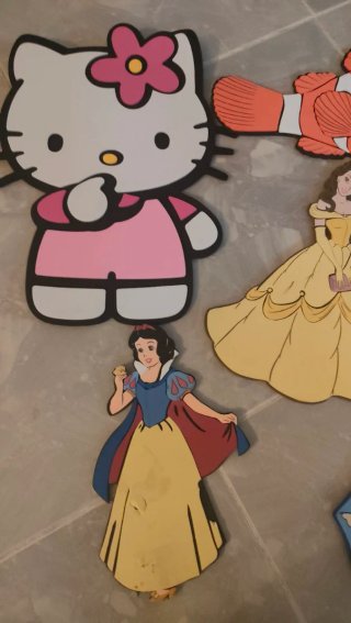 Adornos Foam Princesas, Hello Kitty y Nemo